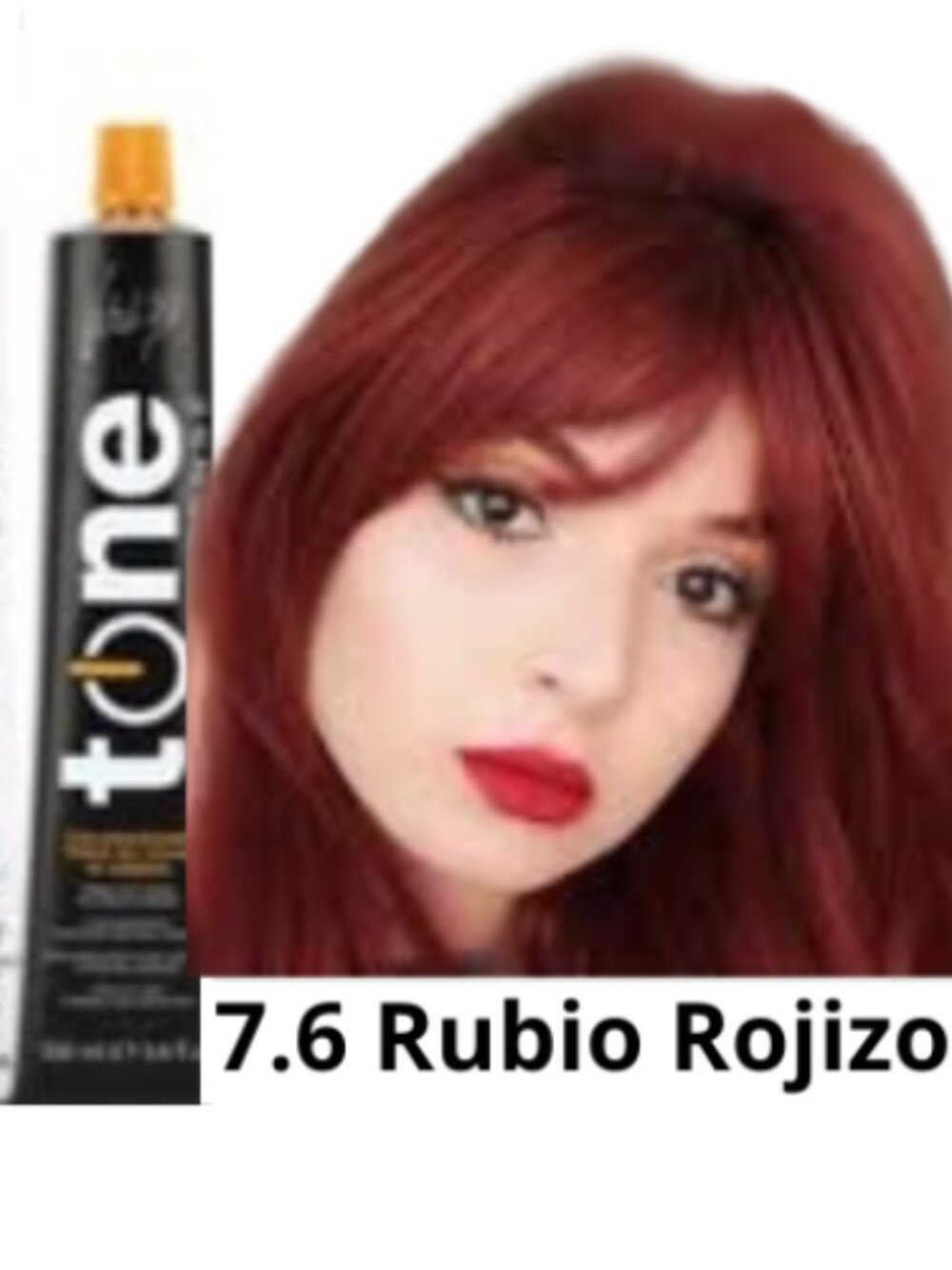 Tinte Vitality's Tone 7.6 Rubio Rojizo semi permanente sin amoniaco Intense col